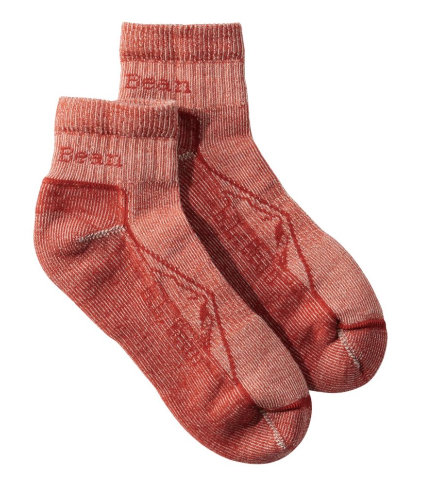 Adults' Cresta Wool Lightweight Hiking Socks, Quarter-Crew