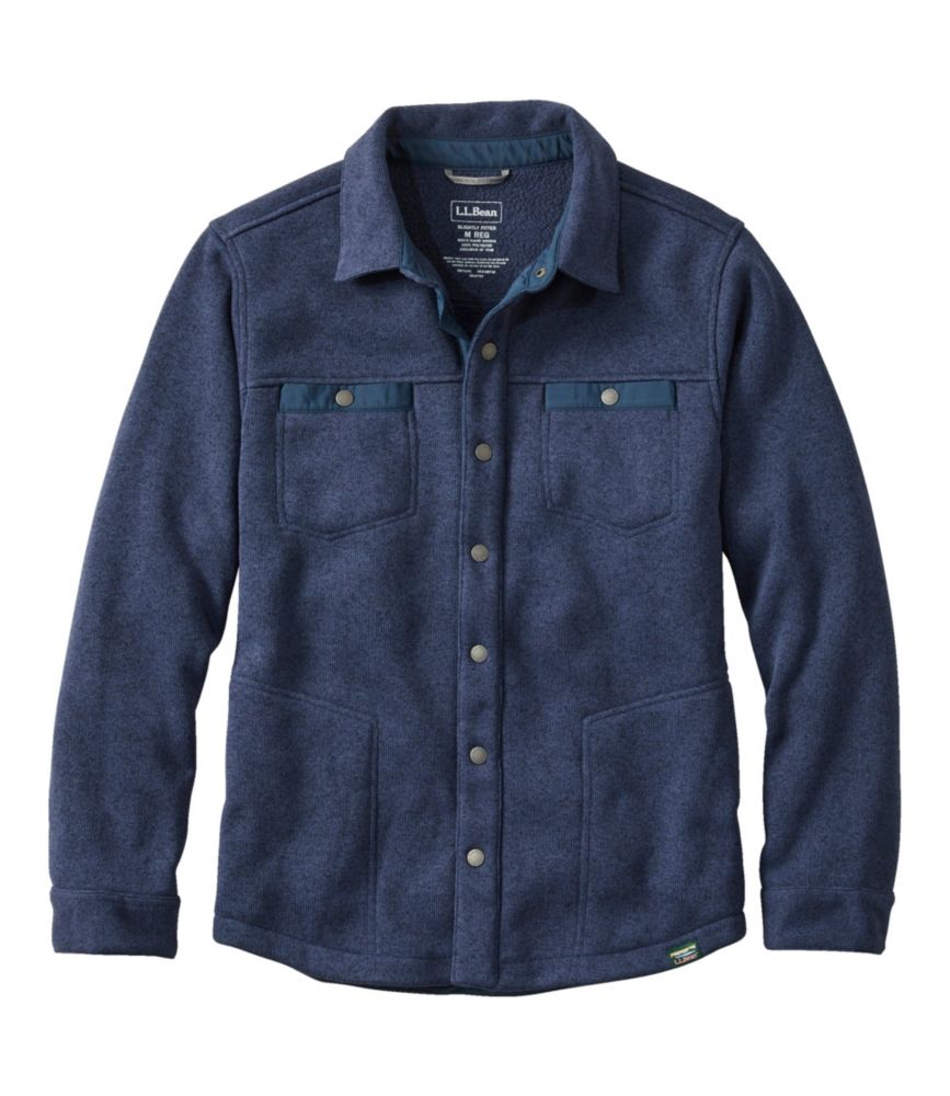 Men's Bean's Sweater Fleece Shirt Jac