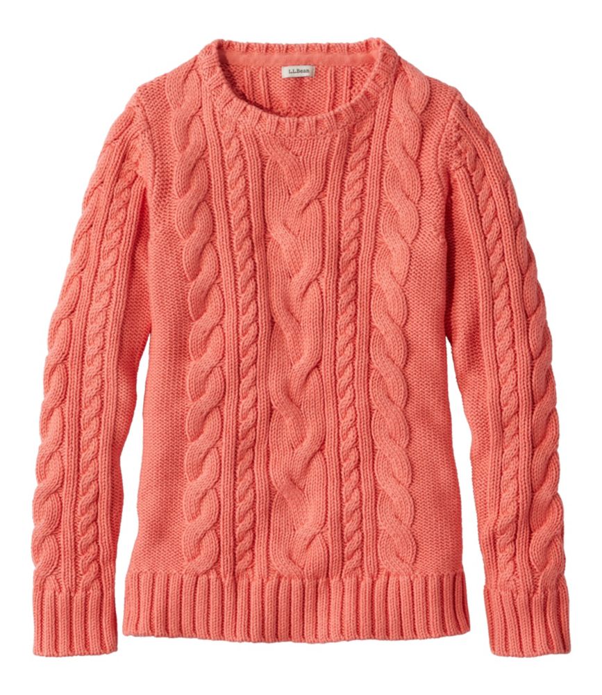 Women's Double L® Cable Sweater, Crewneck