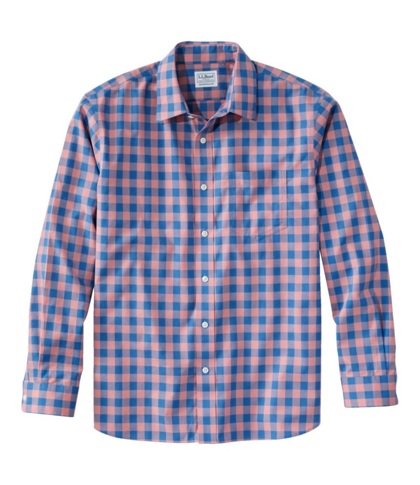 Men's Bean's Wrinkle-Free Everyday Shirt, Traditional Untucked Fit, Plaid, Long-Sleeve