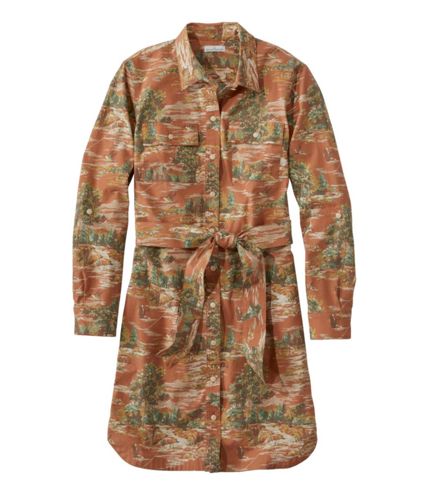Women's Signature Camp Shirt Dress, Button-Front