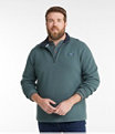 Men's Lakewashed Double-Knit Quarter-Zip Pullover, Barley Heather, small image number 3