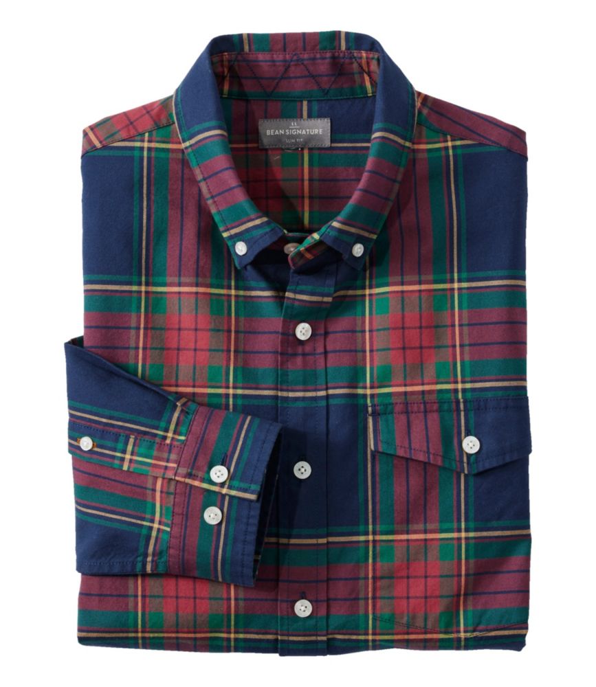 Men's Signature Premium Pima Cotton Oxford Shirt, Long-Sleeve