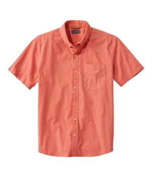 Men's Signature Stretch Poplin Shirt, Short-Sleeve, Slim Fit, New