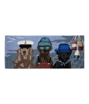 Indoor/Outdoor Vacationland Runner, Seaside Dogs, New