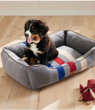 Cabin Stripe Dog Bed, New