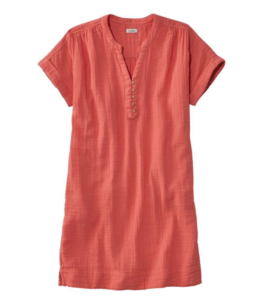 Women's Cloud Gauze Short-Sleeve Shift Dress